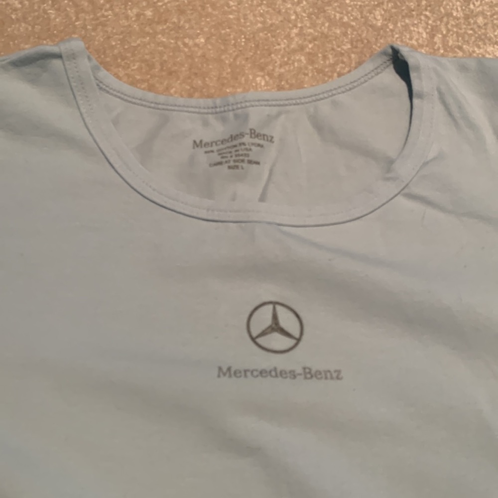 MERCEDES BENZ VINTAGE T SHIRT TOP AUTHENTIC SIZE L
